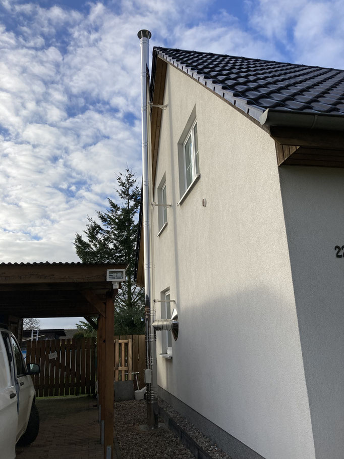Edelstahlschornstein Massivhaus Nassenheide