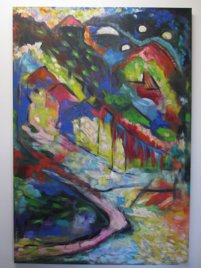 Der Dorfteich, 160 x 110 cm, Nr. 820