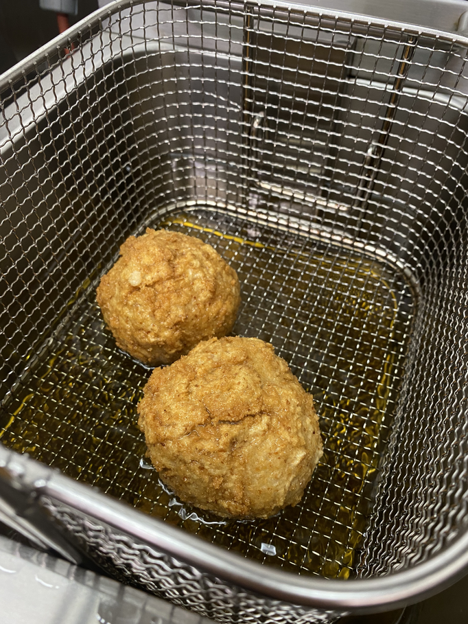 Diese wurden dann frittiert...