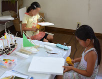 帆のある船をつくる 小学生夏休みチャレンジ 茅ヶ崎の絵画教室 造形教室あとりえこも