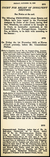 The London Gazette 1850