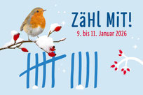 Die größte wissenschaftliche Mitmachaktion "Stunde der Wintervögel" findet vom 9. bis 11. Januar statt. (Grafik: NABU).
