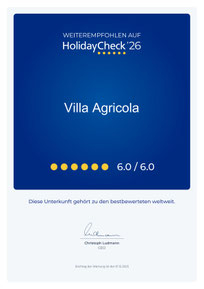 Holidaycheck 2023 Villa Agricola