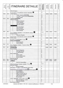 Itinéraire détaillé et horaires des passages sur notre commune.