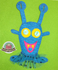 Quiet book pattern monster