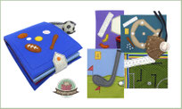 Quiet book Spielbuch Nähanleitung Ballbuch Sport