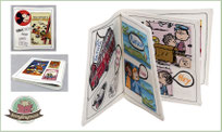 Comic magazine made of fabric , Quiet book, clothbook tutorial