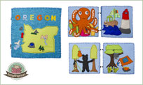 Oregon Quiet book Toddler Tutorial Freebook