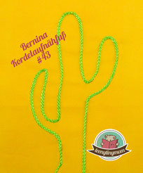 Bernina #43 Kordeln aufnähen Spielbuch Nähanfänger Schritt für Schritt