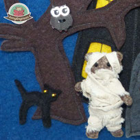 Halloween Mumie Nähanleitung Spielbuch