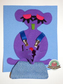 Quiet book Monster pattern