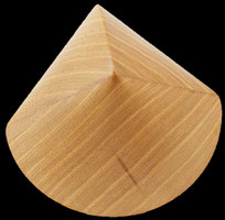 Sphericon aus Kirschholz, ca. 76 mm