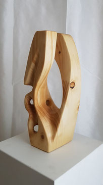 modern, abstrakt, holzskulptur, kiefer, gunnar mozer