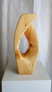  modern, abstrakt, holzskulptur, kiefer, gunnar mozer