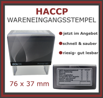 HACCP Wareneingangsstempel