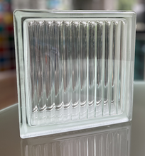 SEVES Clear 1919/8 Paralline Geometrical Glass Block Glassblock Glasbausteine Glasstein Clear Deutschland Schweiz Österreich Wien Luxemburg Liechtenstein Solaris Italia Mattone mattoni di vetro blocchi di vetro France Belgique Schweiz Briques Blocs de ver