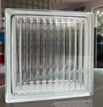 SEVES Clear 1919/8 Paralline Geometrical Glass Design  Glass Block Glassblock Glasbausteine Glassteine Clear Glasdesign Deutschland Schweiz Österreich Wien Luxemburg Liechtenstein Solaris Glassteine Glasbaustein Klare Glasstein Glassteinwände Glasbaustein