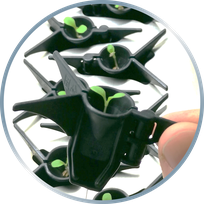 Hydrostarter, substrate free grow plug, germination, propagation, hydroponics, aquaponics, reusable grow plug