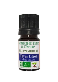 Thym citron bio - Huile essentielle de thym citron - La Maison des Plantes en Cévennes - Produits issus de l'agriculture biologique - plantes à parfum, aromatiques et médicinales