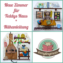 Quiet book Teddy Spielbuch Activity book Feinmotorik Spielhaus