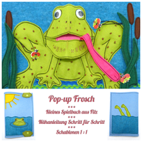 Pop up Buch für Kleinkinder, Nähanleitung, Quiet book, Spielbuch