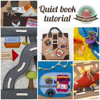 Quiet book Teddy around the world instruction templateTutorial patterns quiet book activity book toddler sewing