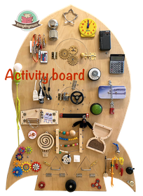 Busy board, Activity board, Montessori Spielbrett, Haptik, Motorik, busyboard, fidgetboard, finemotorskills, earlylearning, woodentoy, handmade, sensoryplay, beschäftigungfürkinder, diy, bedürfnisorientiert, kleinkind, toddler, selbstgemacht