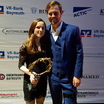 Anja Scherl und Florian Vogel beim Ball des Sports in Bayreuth