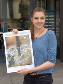 Die Gewinnerin Laura Degel der Künstlerausschreibung zum Student Welcome Package 2015
