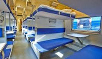 compartiment de 3ème classe train russe