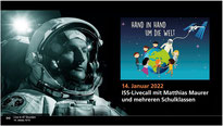 Matthias Maurer, Hand in Hand um die Welt, Schule an der Wupper, Live Call ISS, Internationale Raumstation,  Cosmic Call, DLR, ESA, Cosmic Kiss, Kinder und Weltall, Frank Moog