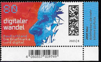 Digital change matrix code wet-adhesive Berlin Federal Printing Office
