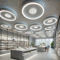Moderne LED-Lichtlösungen für Hotellobbys & Empfangsräume – stilvolle Beleuchtung mit Deckenhimmeln, Akzentstrahlern & indirektem Licht für ein hochwertiges Ambiente.