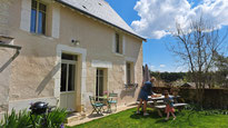 Le jardin clos plein sud à la Ruelle du Roc - Gîtes cosy en Touraine