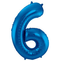 Folieballon Blauw 6 € 3,99 86cm UITVERKOCHT