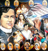 Rizal Painting by Ariel Elaur