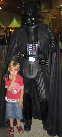 Darth Vader with my son Kirk !