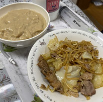 焼きそばのミキサー食