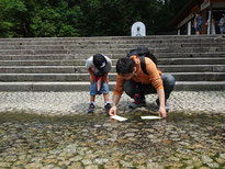 　～下鴨神社～　　　　　　　　　　　　　「水みくじには何て書いてある？」