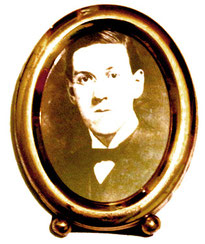 portrait médaillon Howard Phillips Lovecraft