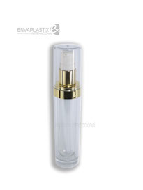 botella cilindrica de acrílico, envases cosméticos de acrílico