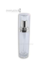 botella cilindrica de acrílico de 60ml, envases cosméticos de acrílico