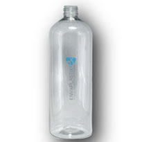 Envase boston 1 lt. PET, Botella PET 1000ml.