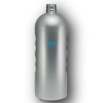 Envase boston 1 lt. PET plata, Botella PET 1000ml.