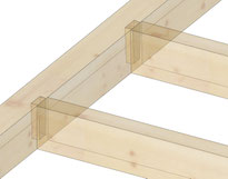 Schwalbenschwanzverbindungen Holzbauteile