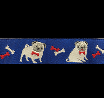 Band 49 - Mops Hund rosa by Ribbon Adorable Pug Jessica Jones