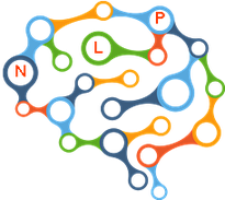Schematische Gehirnverbindungen mit Neurolinguistischer Programmierung