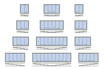 Configuraciones cortina vidrio corredera