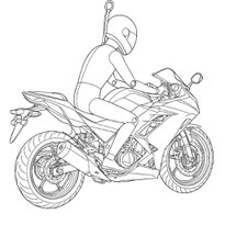 ライディングポーズ