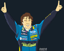 Fernando Alonso by Muneta & Cerracín